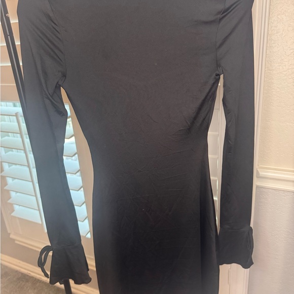 Princess Polly Dalzine Black Long Sleeve Mini Dress Size 2 - Picture 6 of 8